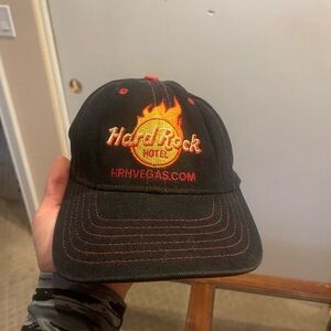 Hard Rock Cafe Black and Orange Hat